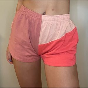 Block pattern shorts